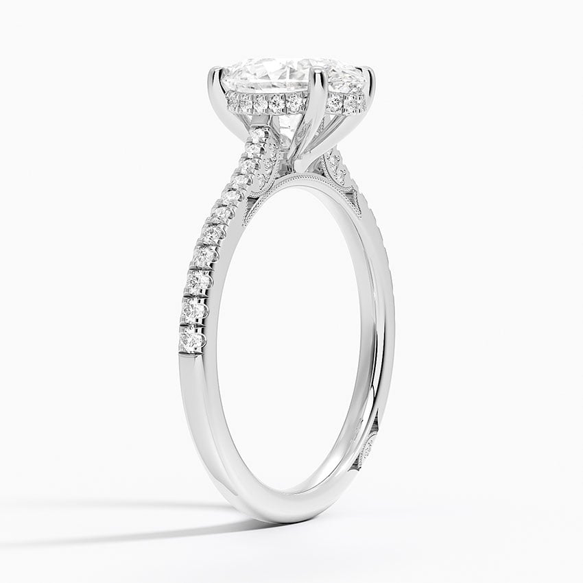 Luxe Diamond Accented Gallery Pavé Setting
