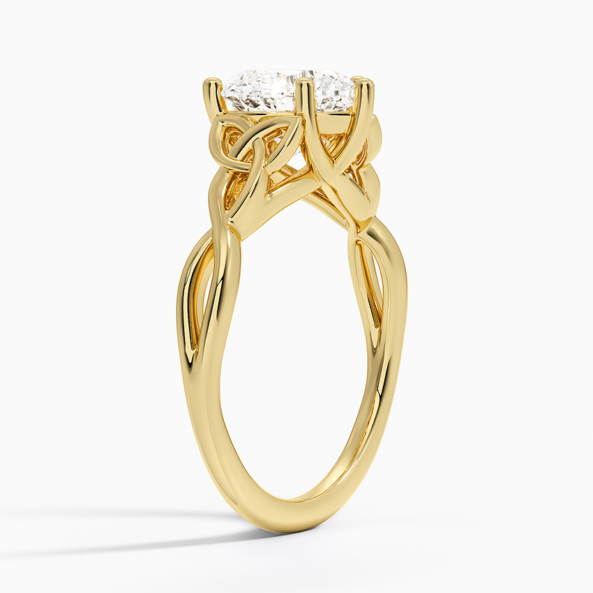 18K Yellow Gold Celtic Love Knot Ring