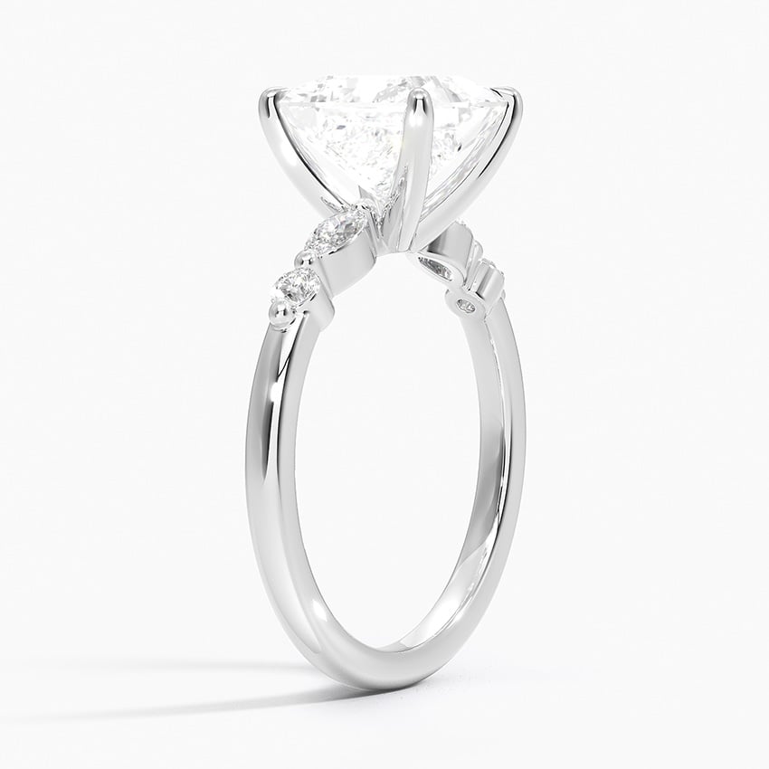 18K White Gold Versailles One-Quarter Coverage Diamond Ring