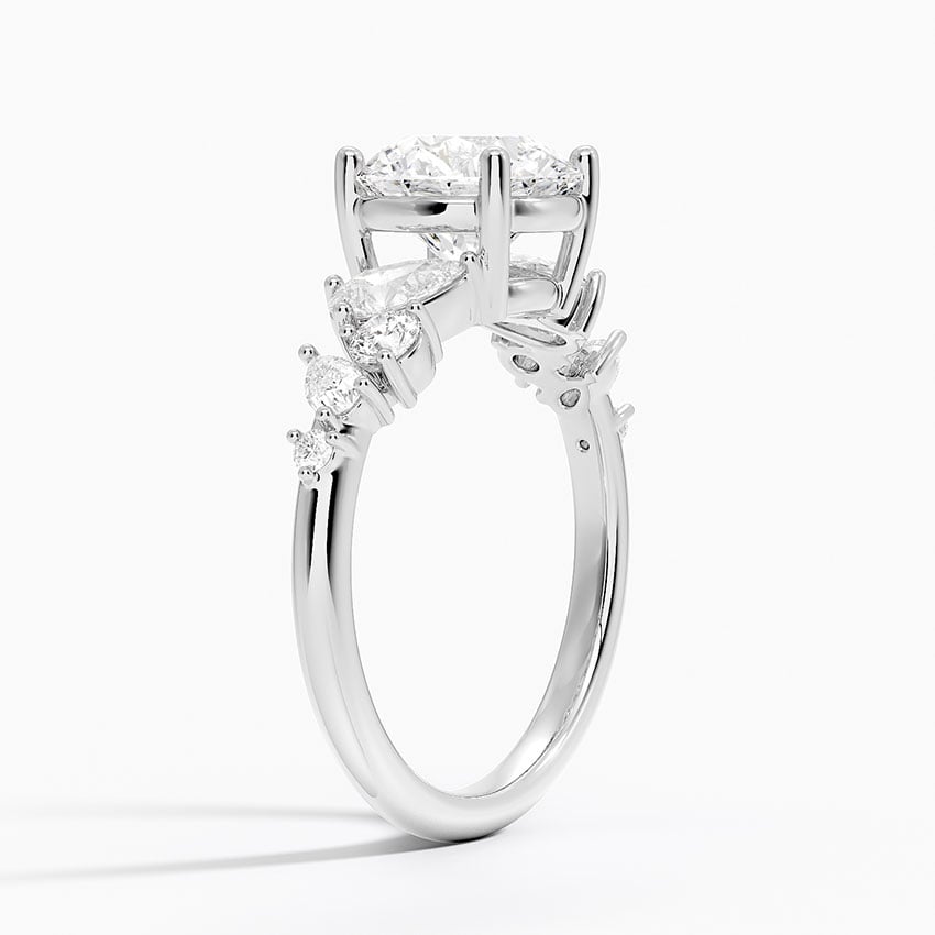 Platinum Olivetta Tapered Diamond Ring (1/2 ct. tw.)