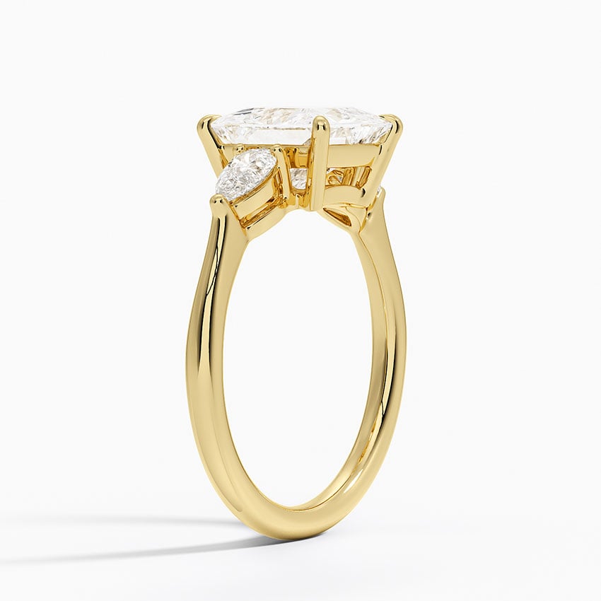 Opera Diamond Three Stone Engagement Ring