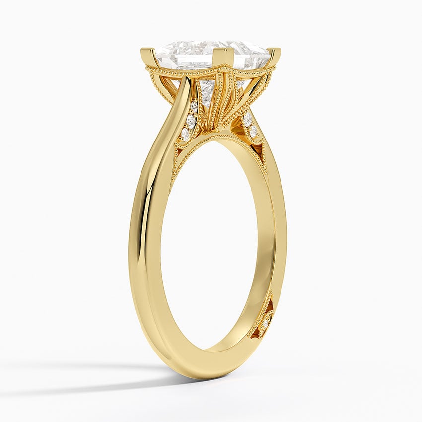 18K Yellow Gold Simply Tacori Crown Diamond Ring