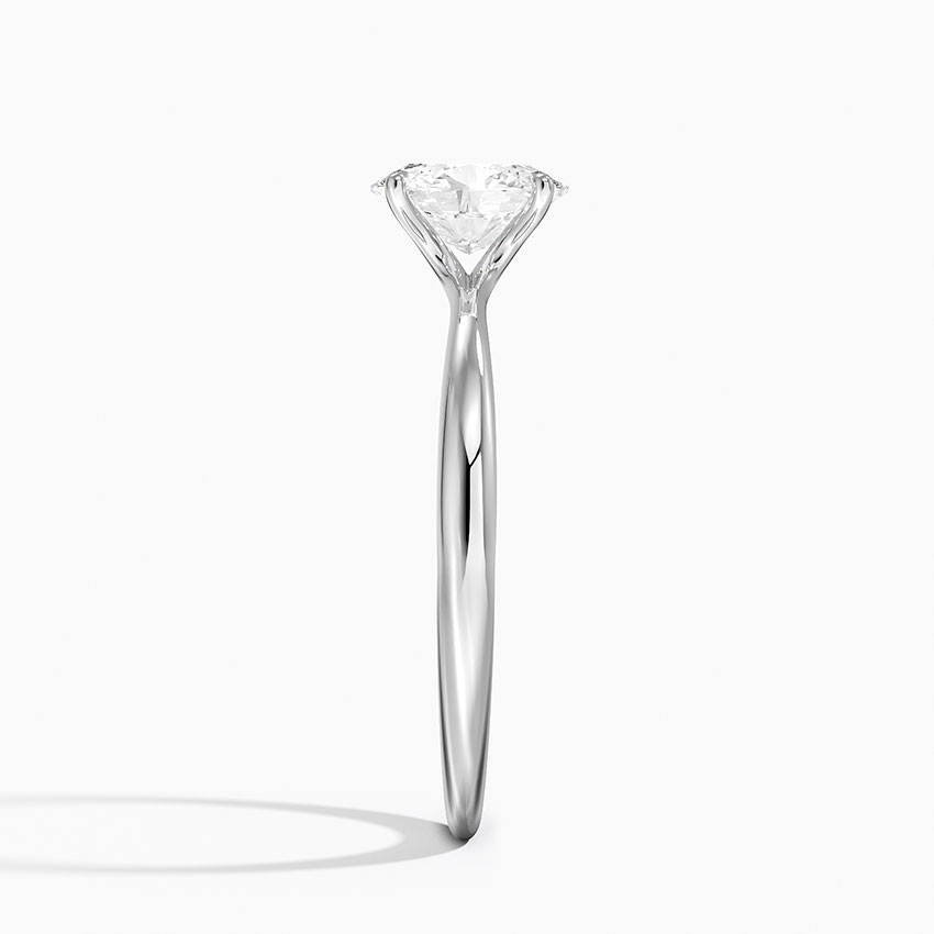 18K White Gold 2mm Freesia Solitaire Ring