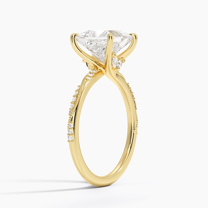 Milgrain Engagement Ring