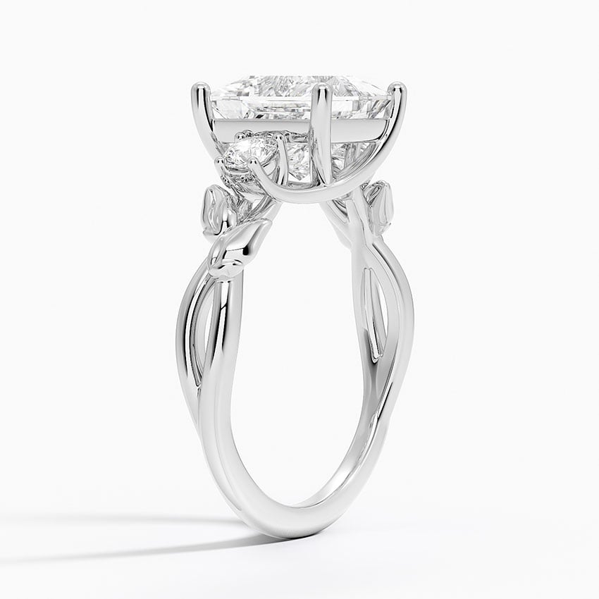 Budding Willow Three Stone Diamond Ring