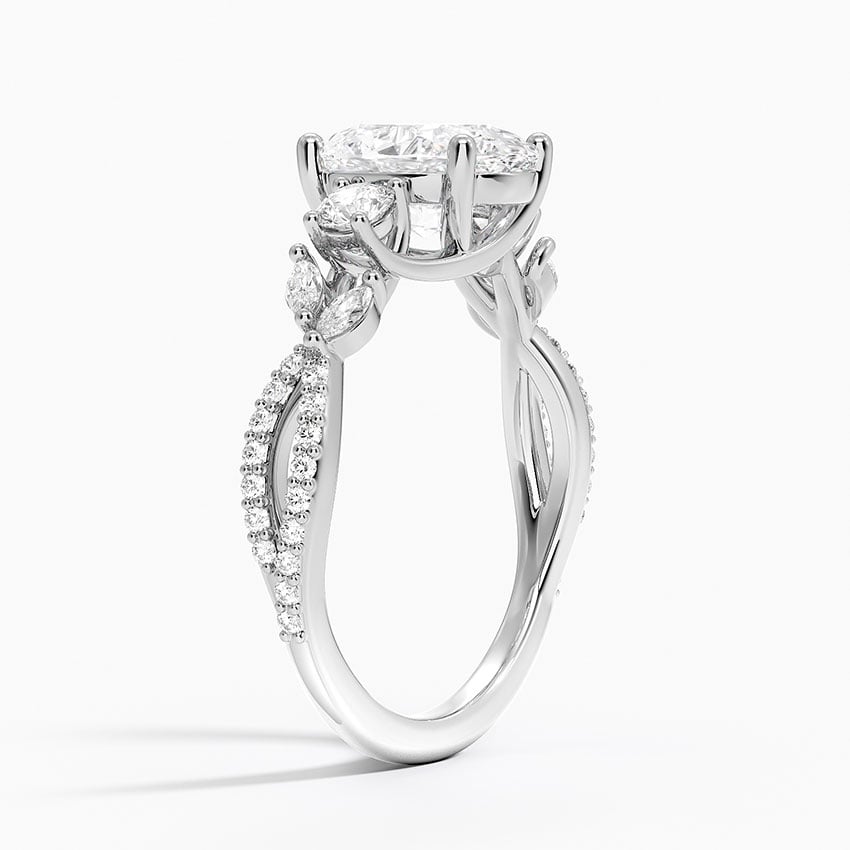 Luxe Willow Three Stone Diamond Ring - Brilliant Earth