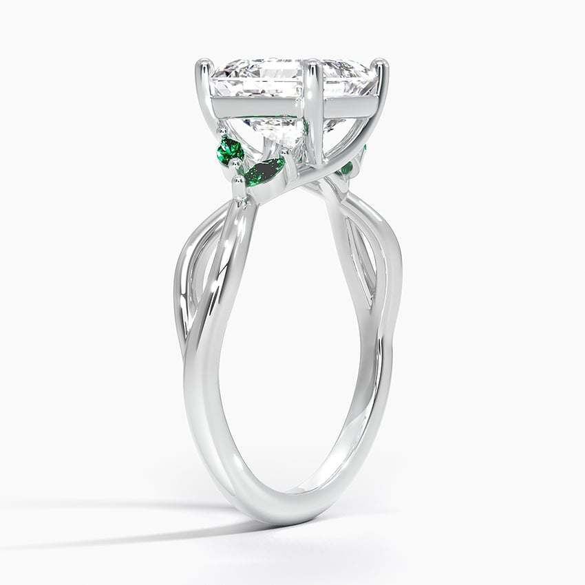 Engagement Ring With Emeralds