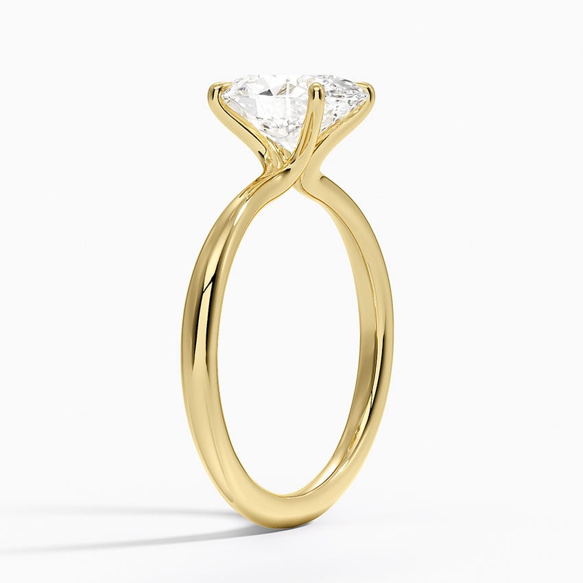 2mm solitaire Engagement Ring - Freesia