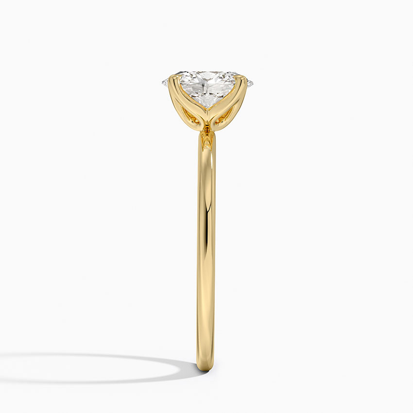 18K Yellow Gold 1.5mm Petite Elodie Perfect Fit Solitaire Ring