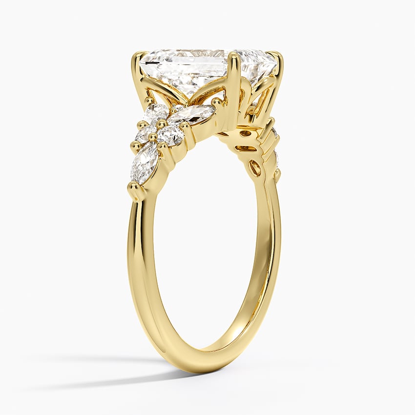 18K Yellow Gold Nadia Taper Diamond Ring
