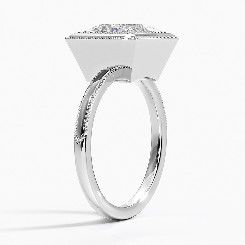 18K White Gold Blair Bezel Ring