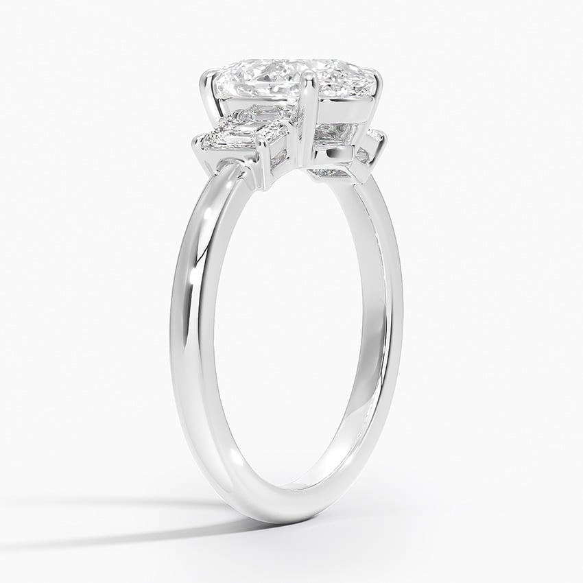 18K White Gold Petite Rhiannon Three Stone Diamond Ring (1/4 ct. tw.)