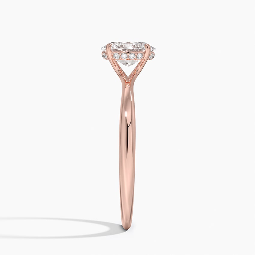 14K Rose Gold Freesia 2mm Solitaire Ring