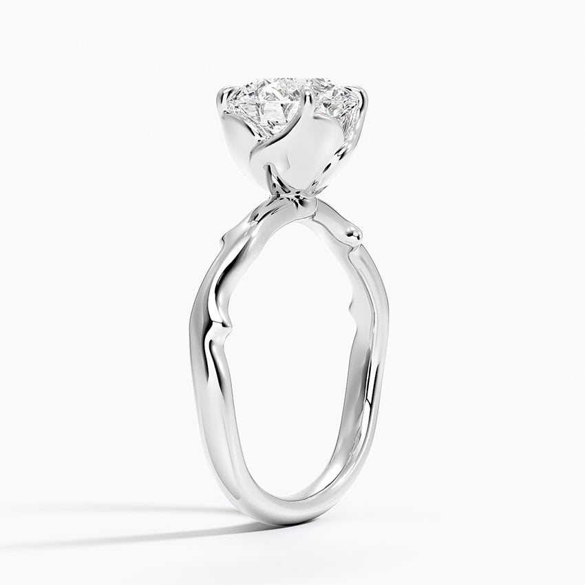 Rose and Thorn Solitaire Ring