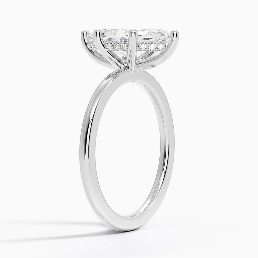 18K White Gold Sydney Perfect Fit Hidden Halo Diamond Ring