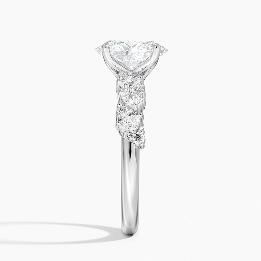 18K White Gold Olivetta Diamond Ring