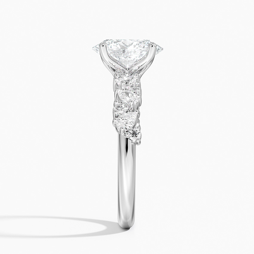 18K White Gold Olivetta Diamond Ring