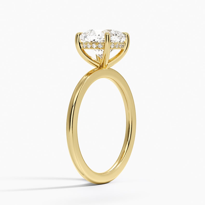 18K Yellow Gold Audrey Perfect Fit Hidden Halo Diamond Ring