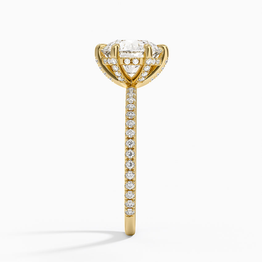 18K Yellow Gold Luxe Viviana Six-Prong Diamond Ring (1/3 ct. tw.)