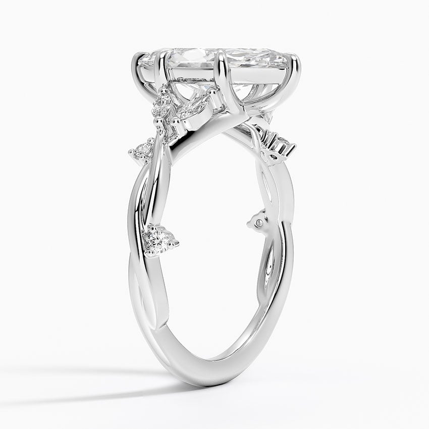 18K White Gold Azalea Twist Diamond Ring