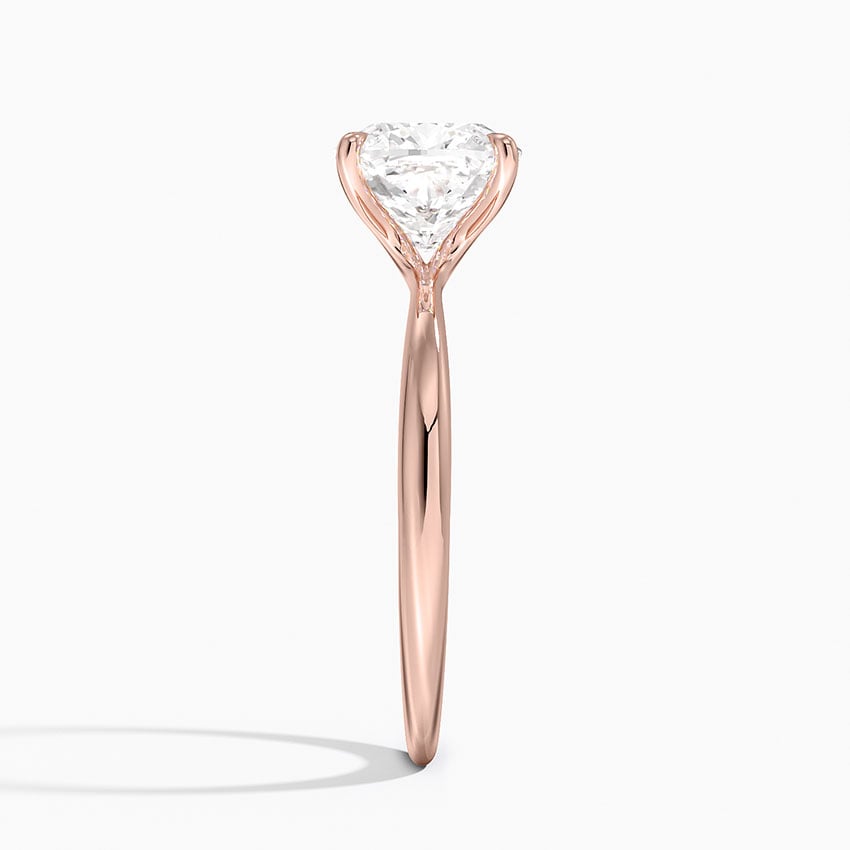 14K Rose Gold Freesia 2mm Solitaire Ring