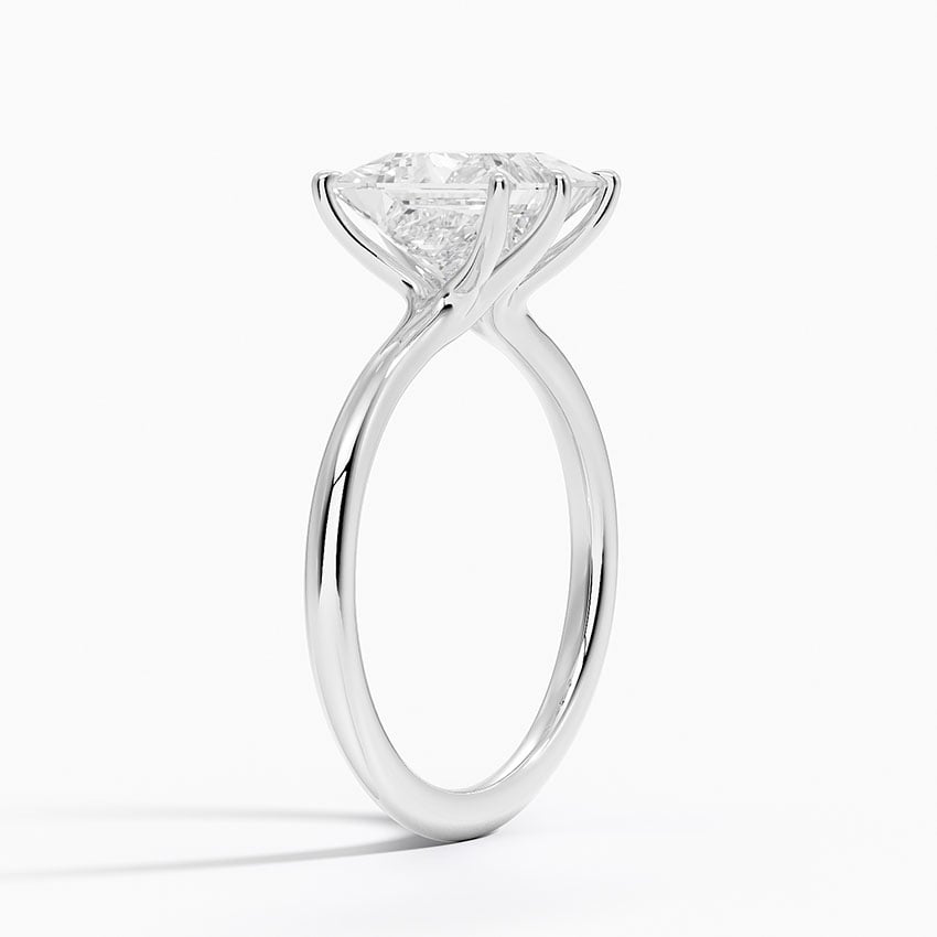 18K White Gold Freesia Six-Prong Solitaire Ring
