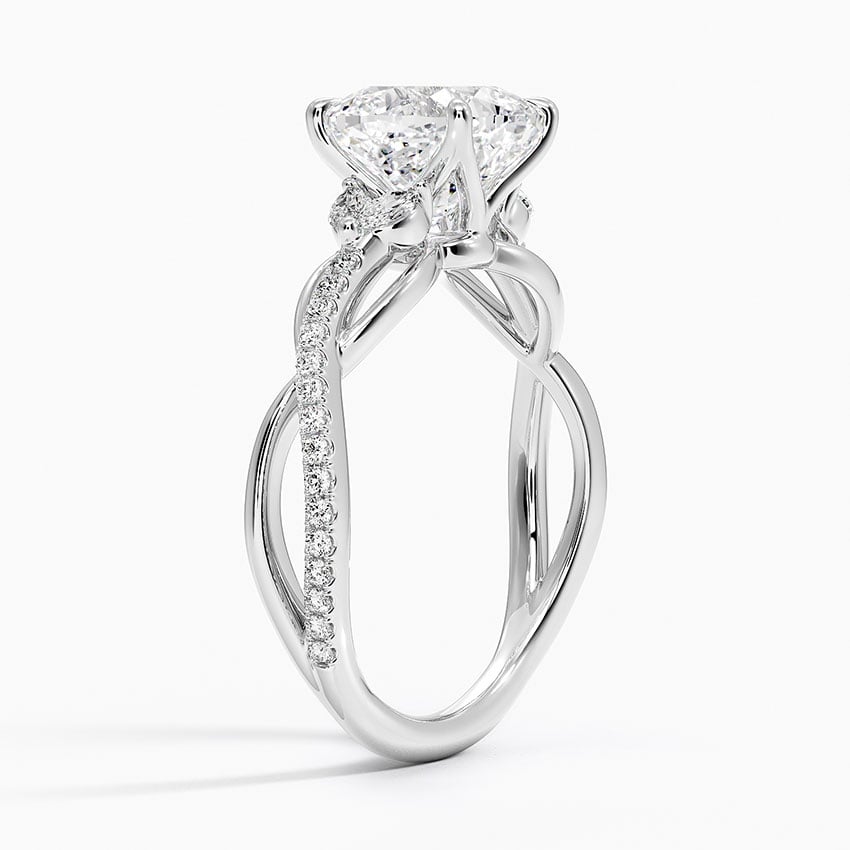 Nature Inspired Twisting Diamond Ring