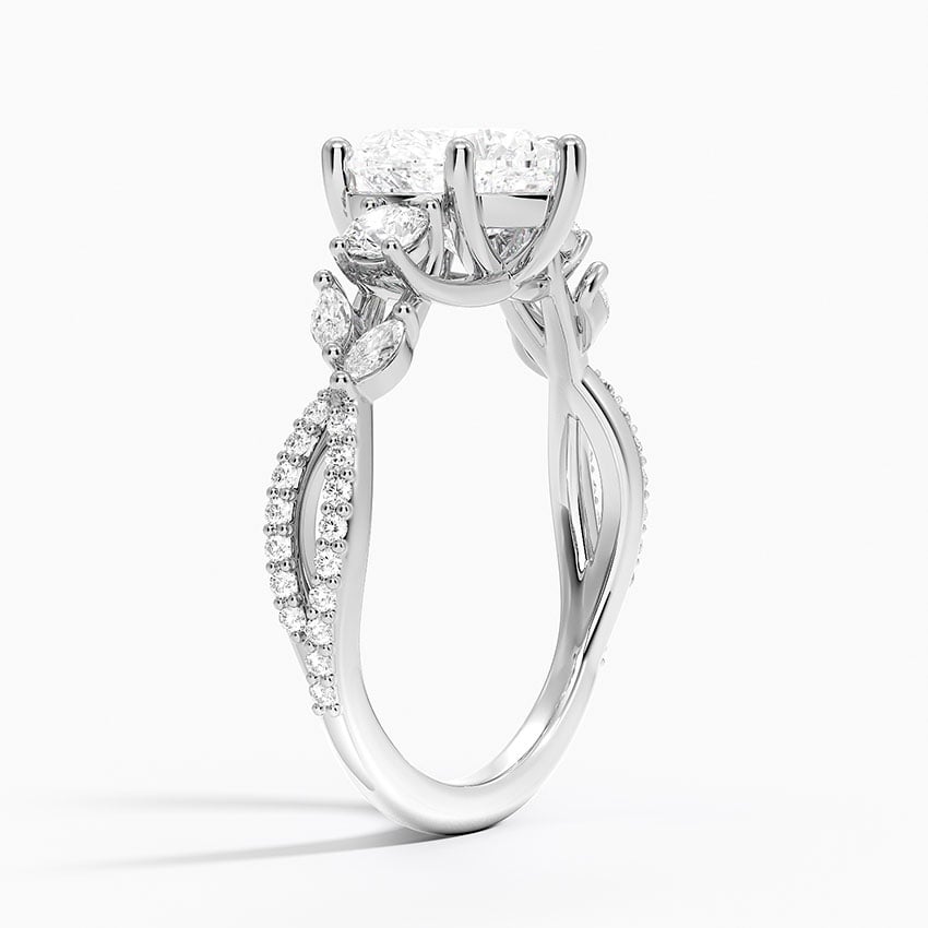 Luxe Willow Three Stone Diamond Ring - Brilliant Earth