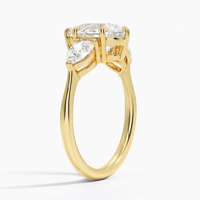 Luxe Opera Three Stone Diamond Ring - Brilliant Earth