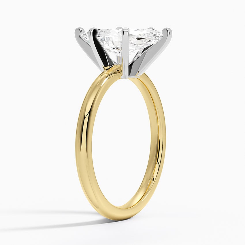 18K Yellow Gold Comfort Fit 2mm Six-Prong Solitaire Ring