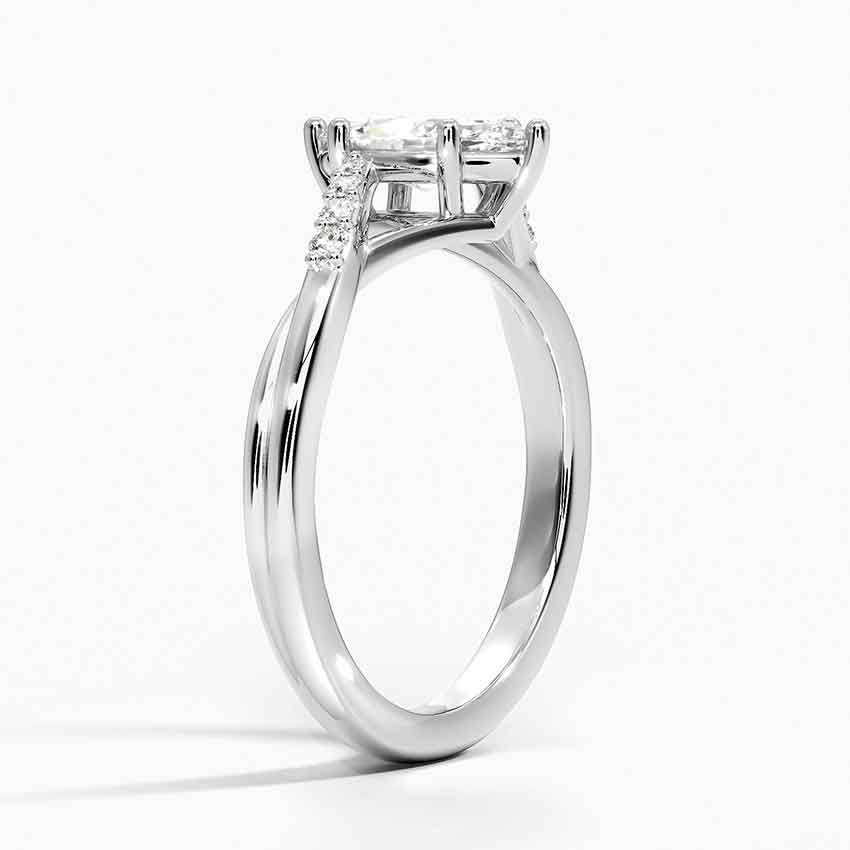 18K White Gold Chamise Diamond Ring (1/15 ct. tw.)
