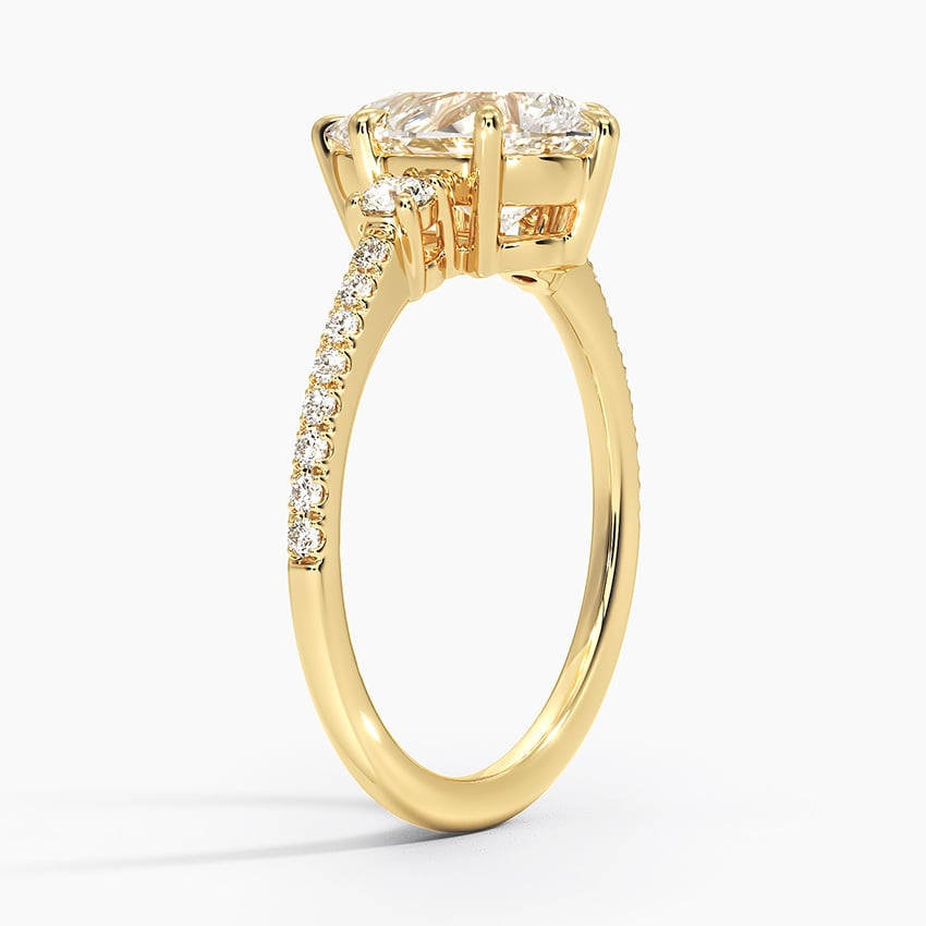18K Yellow Gold Lyra Three Stone Diamond Ring (1/4 ct. tw.)