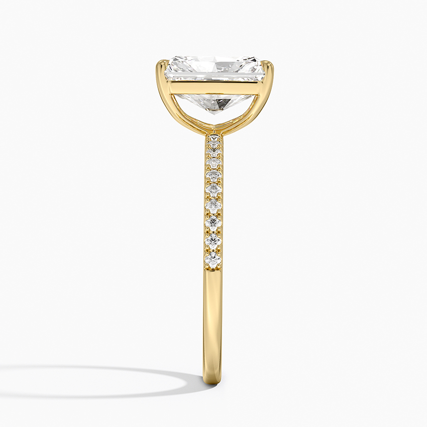 18K Yellow Gold Perfect Fit Half-Coverage Diamond Ring