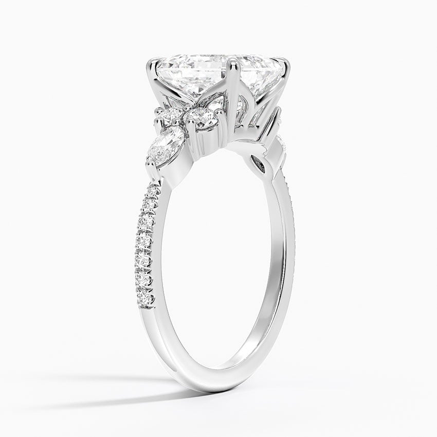 Luxe Marquise and Round Diamond Setting