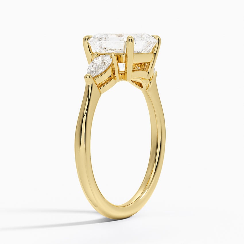 Opera Diamond Three Stone Engagement Ring