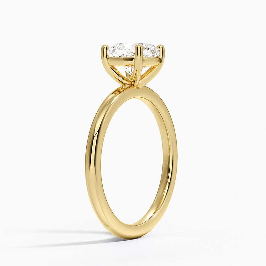 Perfect Fit 2mm Solitaire Engagement Ring in 18K Yellow Gold