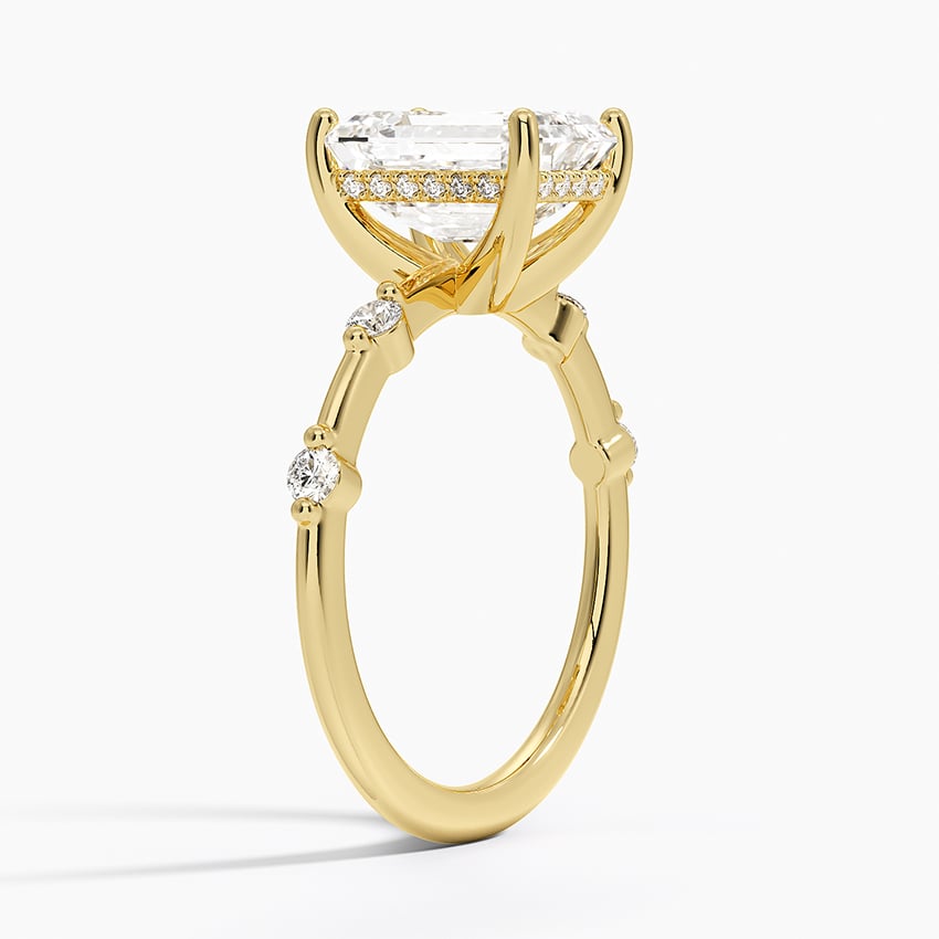 Aimee Solitaire with Hidden Halo Diamond Ring