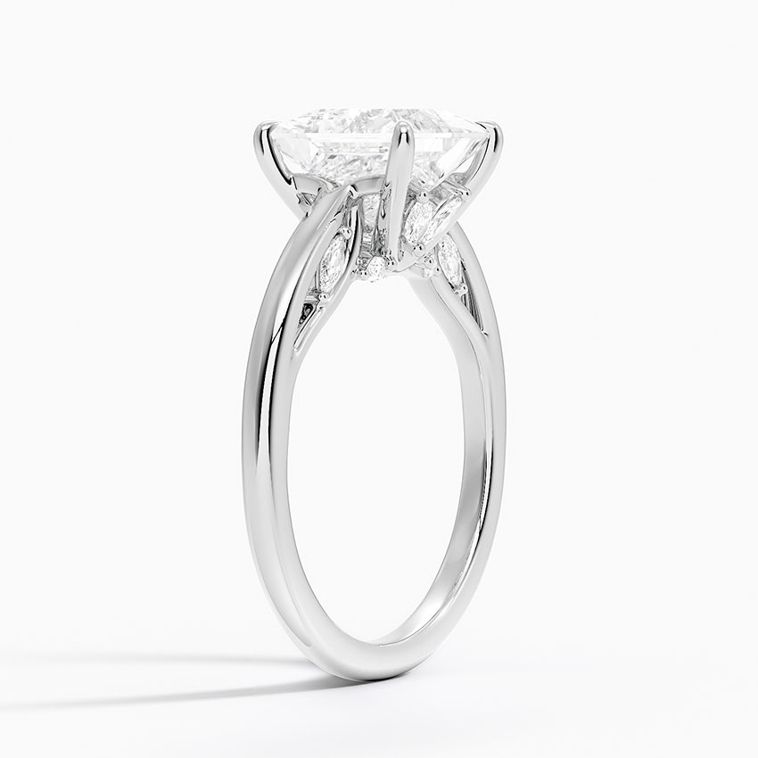Secret Garden Adorned Gallery Solitaire Ring