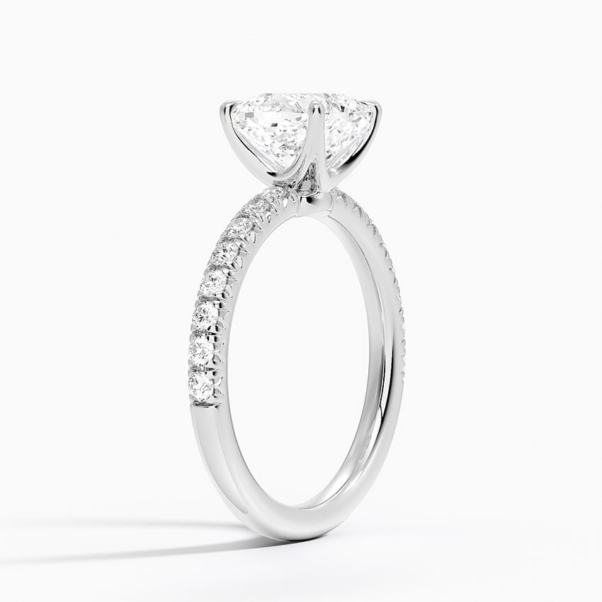 French Pavé Diamond Ring