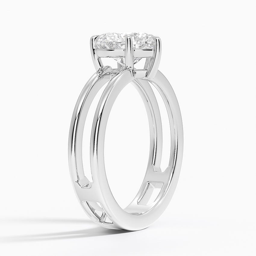 Double Band Engagement Ring - Aimee
