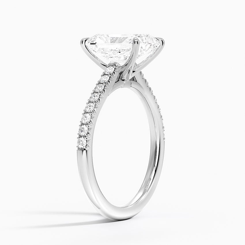 Cathedral Pavé Diamond Ring