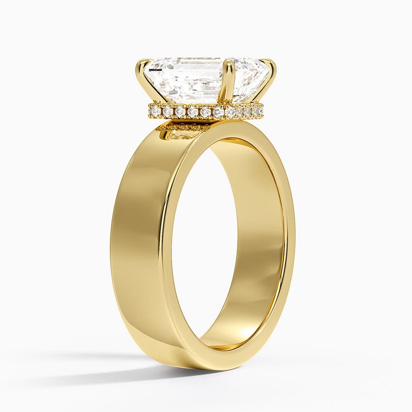 Thick Band Engagement Ring - Alden