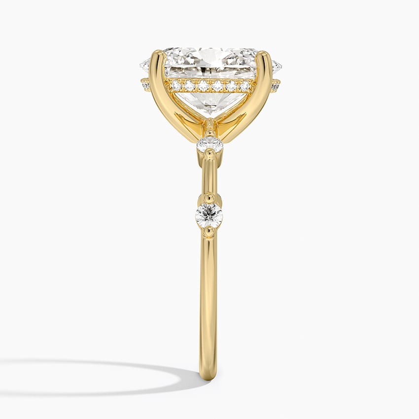 18K Yellow Gold Aimee Hidden Halo Diamond Ring