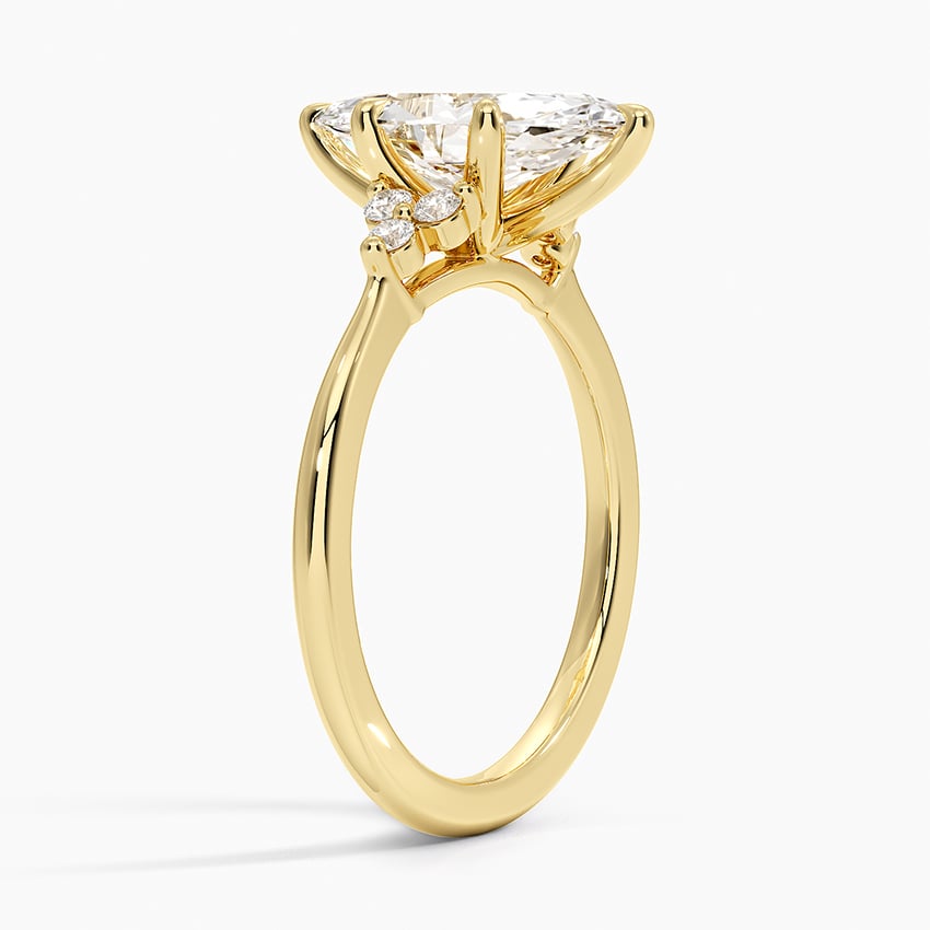 Trio Cluster Engagement Ring
