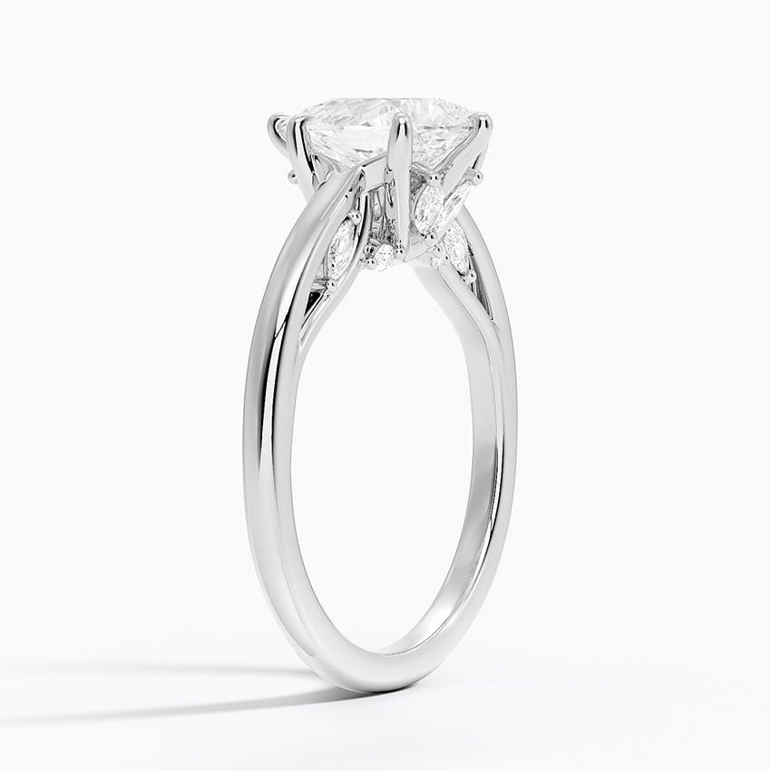 Secret Garden Adorned Gallery Solitaire Ring