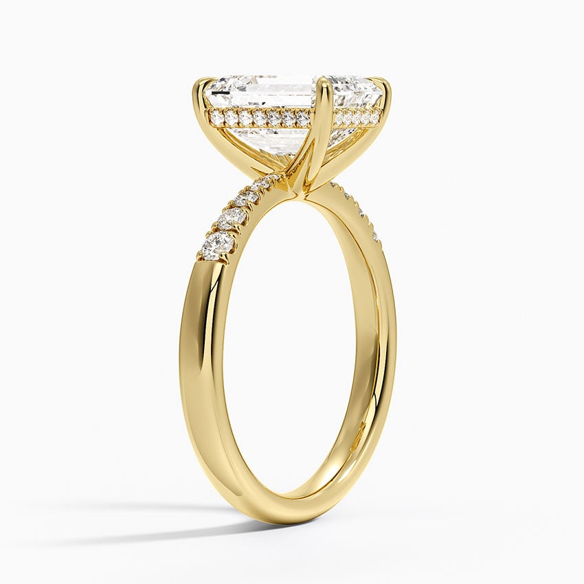 18K Yellow Gold Bella Hidden Halo Diamond Ring (1/5 ct. tw.)