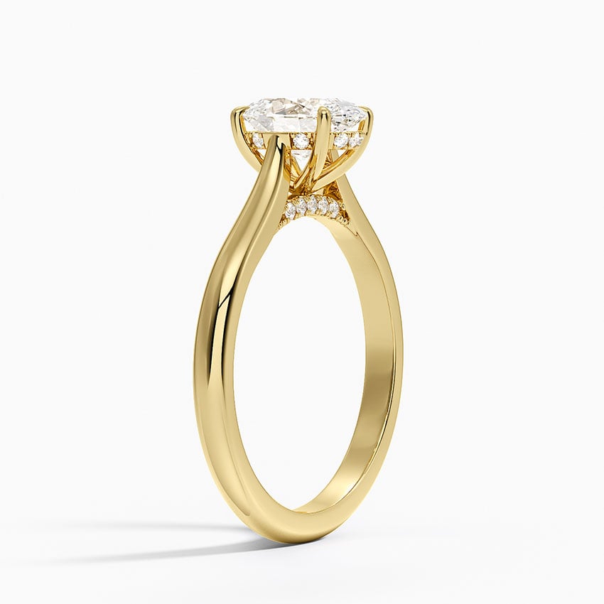 Dawn 2mm Diamond Ring in 18K Yellow Gold