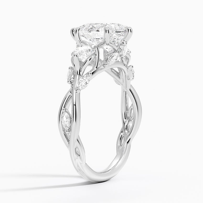 18K White Gold Secret Garden Three Stone Diamond Ring (3/4 ct. tw.)