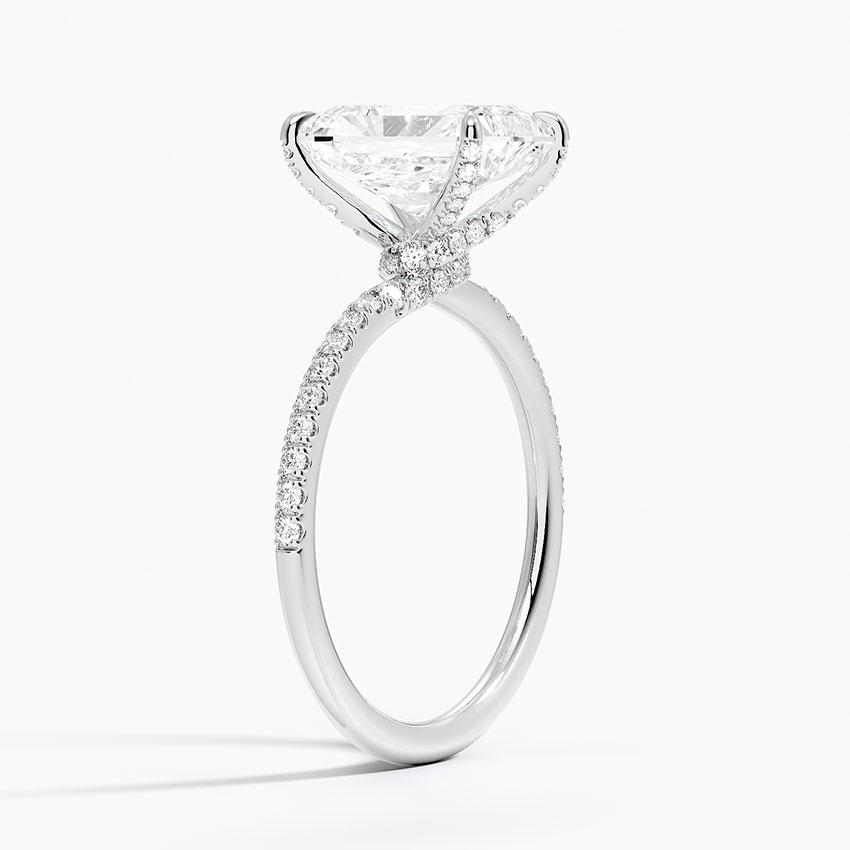 18K White Gold Entwined Diamond Ring