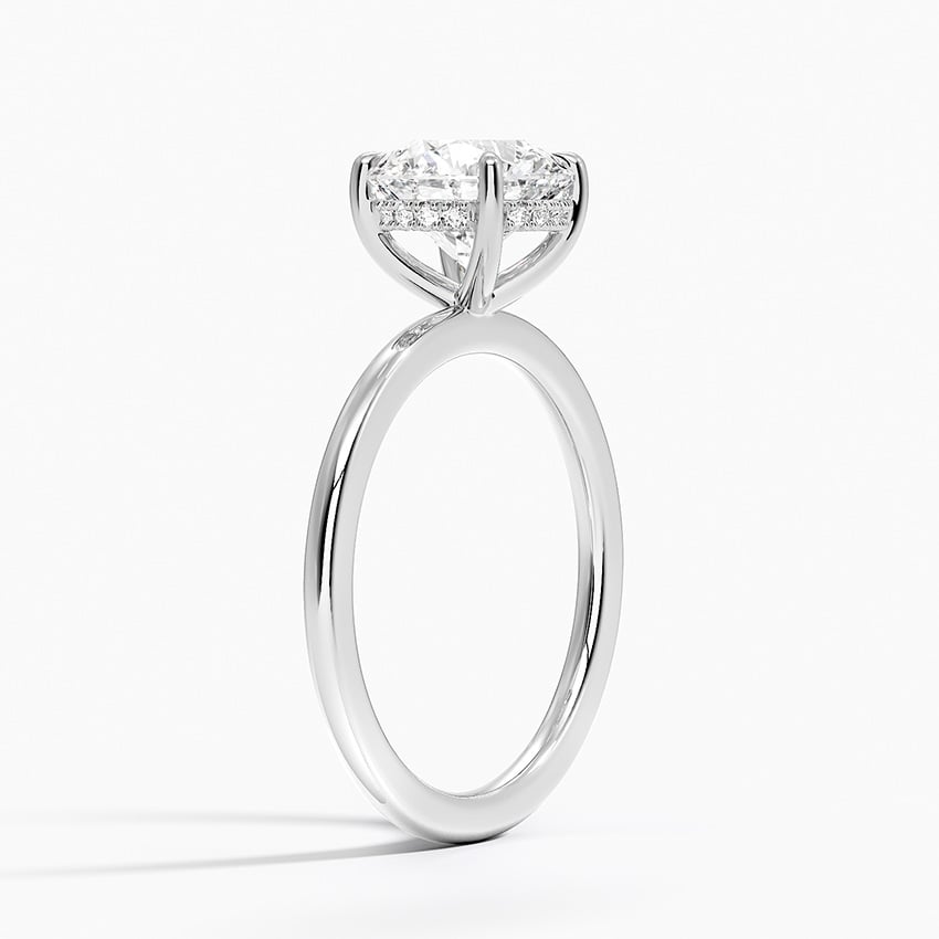 Platinum Audrey Perfect Fit Hidden Halo Diamond Ring